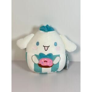 Squishmallows Sanrio Cinnamoroll 8" Donut Outfit Teal/White Plush NWT